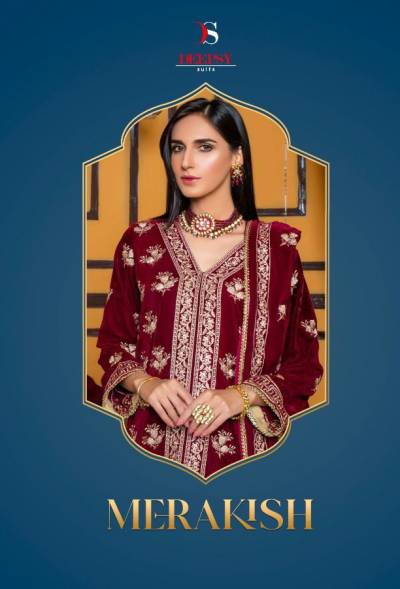 Merakish By Deepsy Suit Designer Velvet Wedding Salwar Kameez Collection